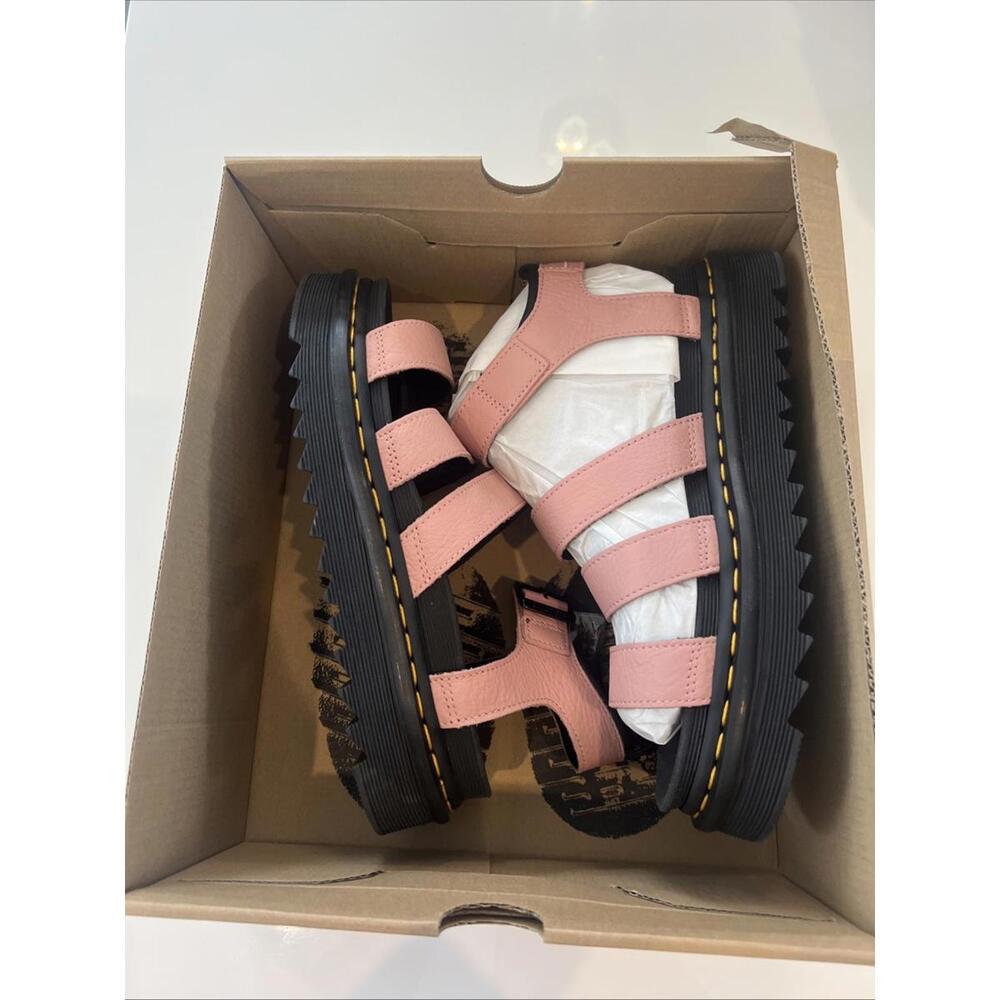 Dr. Martens Pink Leather Platform Strappy Sandals. NWOT - Picture 11 of 11